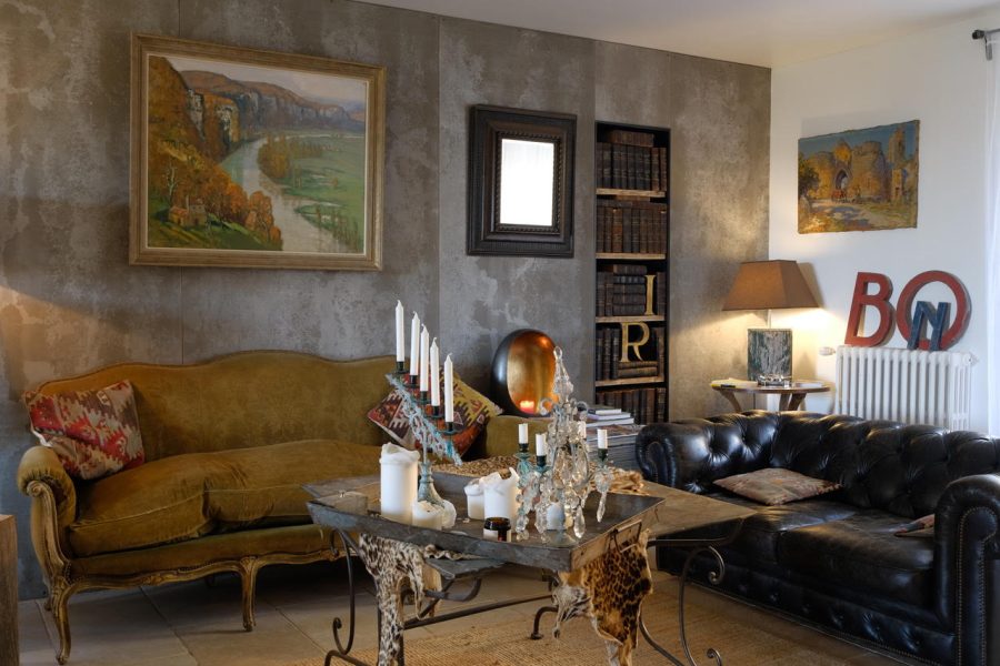 Périgord noir vallée Dordogne Maison Maleville salon