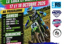 Course de motos sur prairie