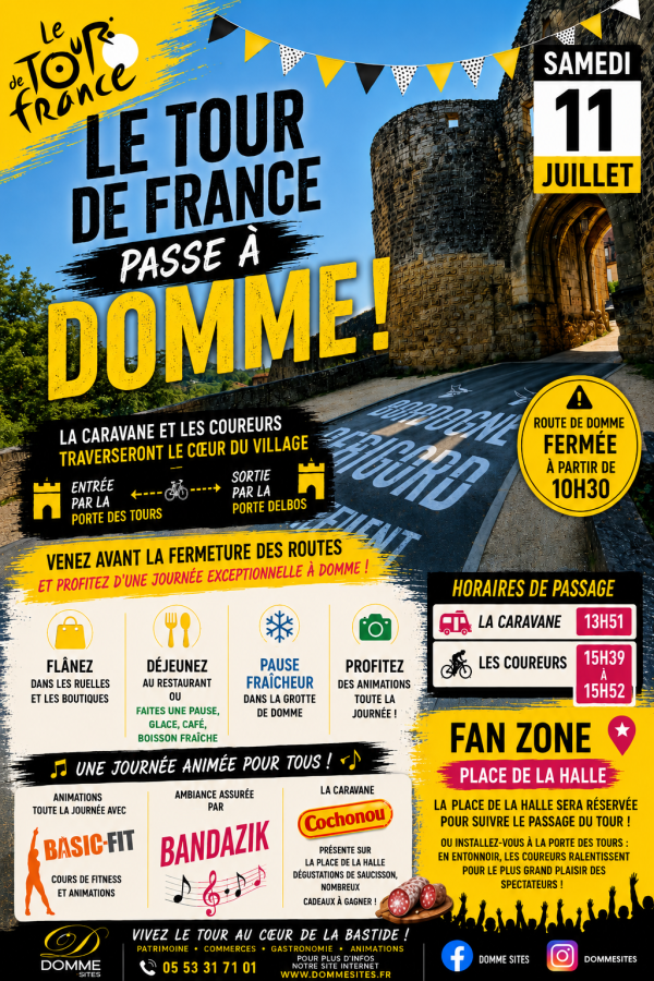 Affiche programme Tour de France