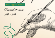 Musée de Domme : nuit des musées, Calligraphie.