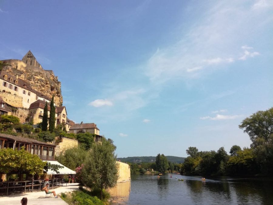 Castelnaud vu de la Plage