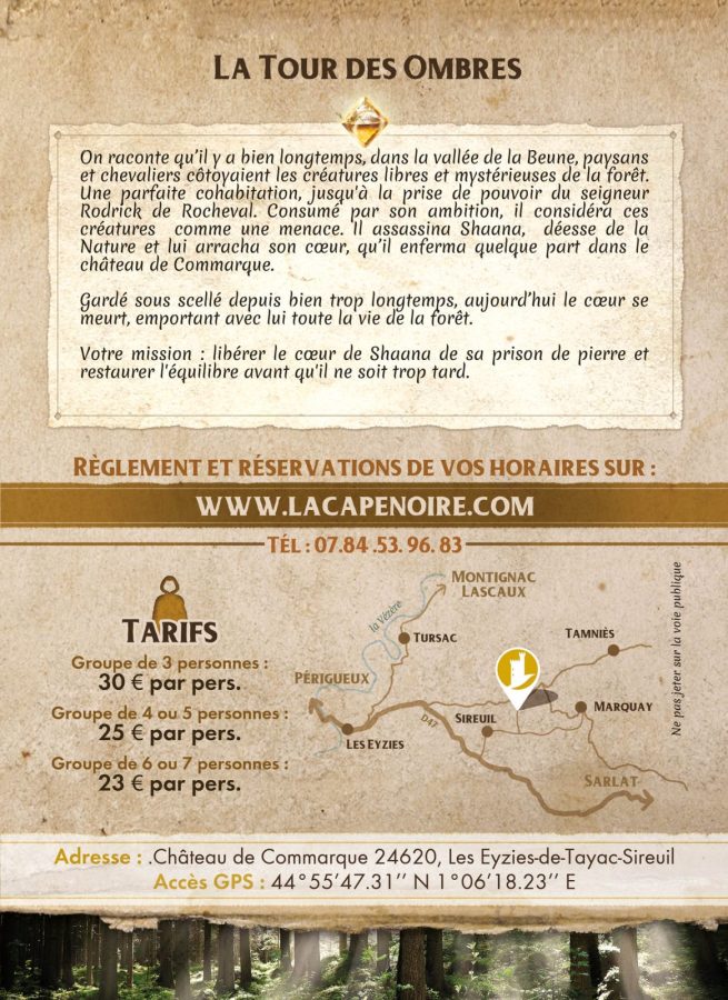 ESCAPE COMMARQUE – La Tour des Ombres
