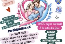 Octobre rose et novembre bleu à Daglan : marche et repas