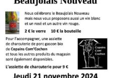 Apéro gourmand Beaujolais nouveau