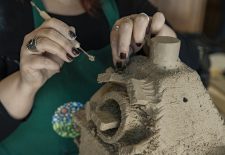 Atelier démonstration de sculpture et modelage-Châteaux en fête