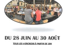 Repas gourmand sous la Halle de Belvès