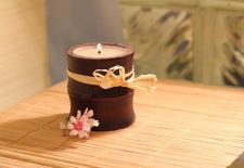 Atelier créatif: bougie fleurie